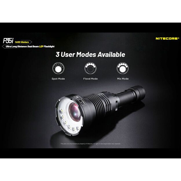 Nitecore P35i - LED and laser flashlight