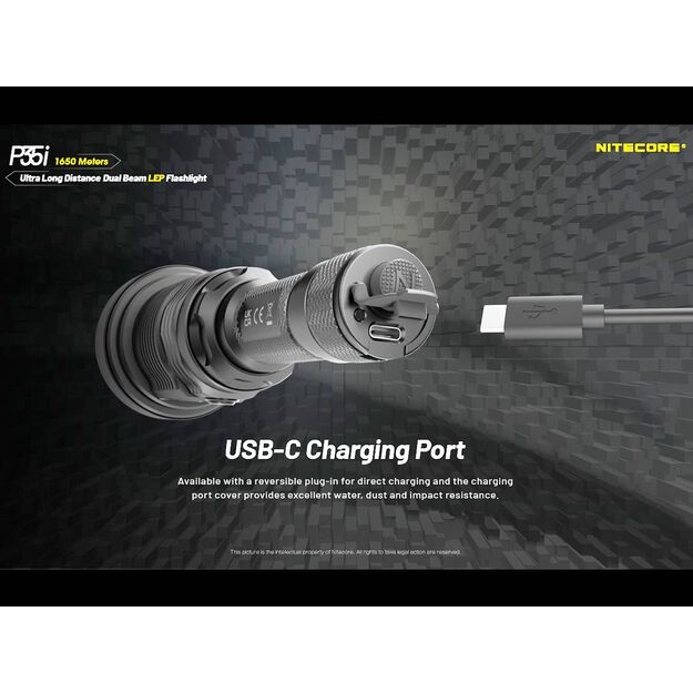 Nitecore P35i - LED and laser flashlight