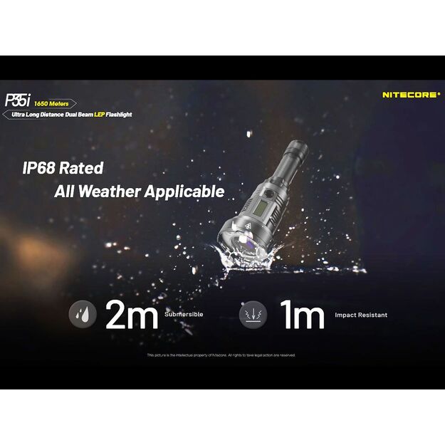 Nitecore P35i - LED and laser flashlight