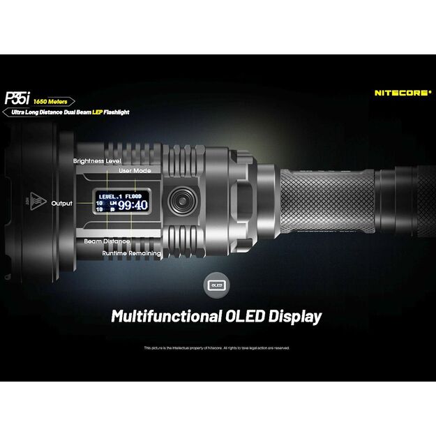 Nitecore P35i - LED and laser flashlight
