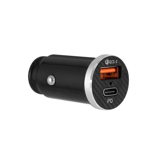 Vayox automa&scaron;īnas lādētājs PD (USB-C) + USB-A 3.0 VA0034
