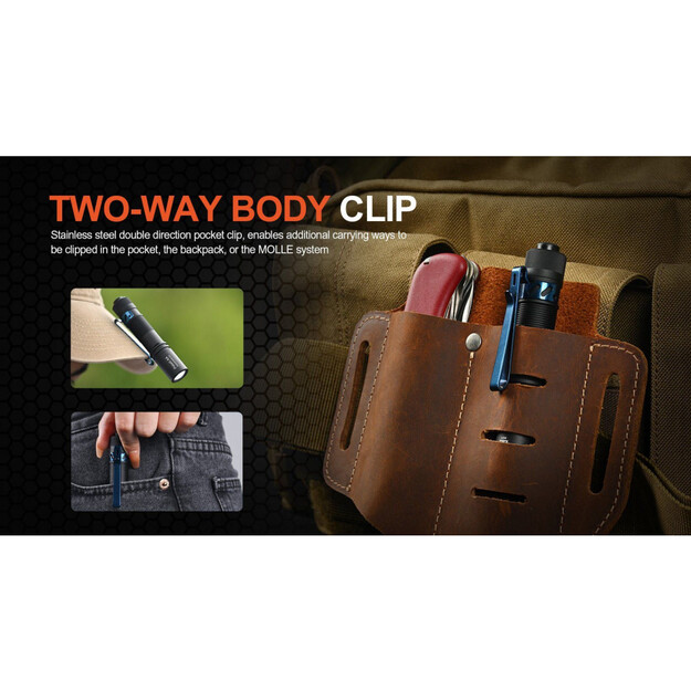 AceBeam kabatas lukturītis Pokelit AA Black