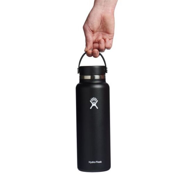 Hydro Flask Wide Mouth with flex cap travel bottle 1183 ml W40BTS001 Black