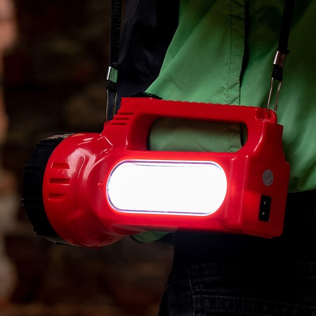 Vayox VA0123 2-in-1 uzlādējams lukturītis ar sānu apgaismojumu un saules uzlādi