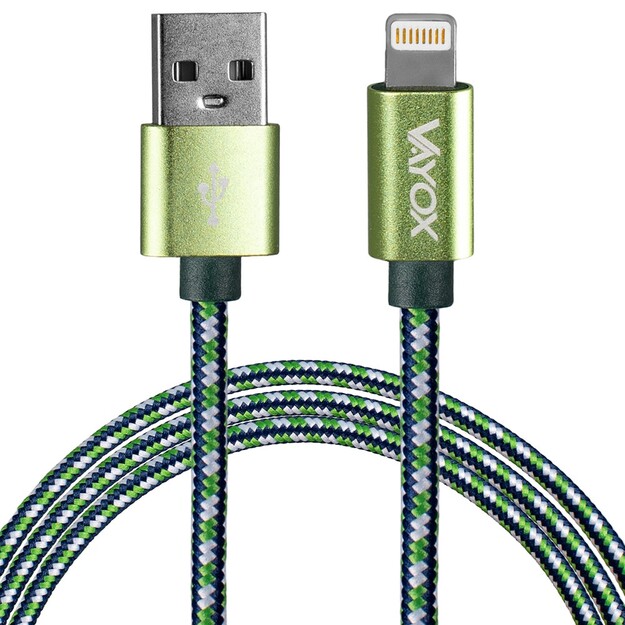 Vayox USB kabelis 1,5 m zaļ&scaron; VA0147