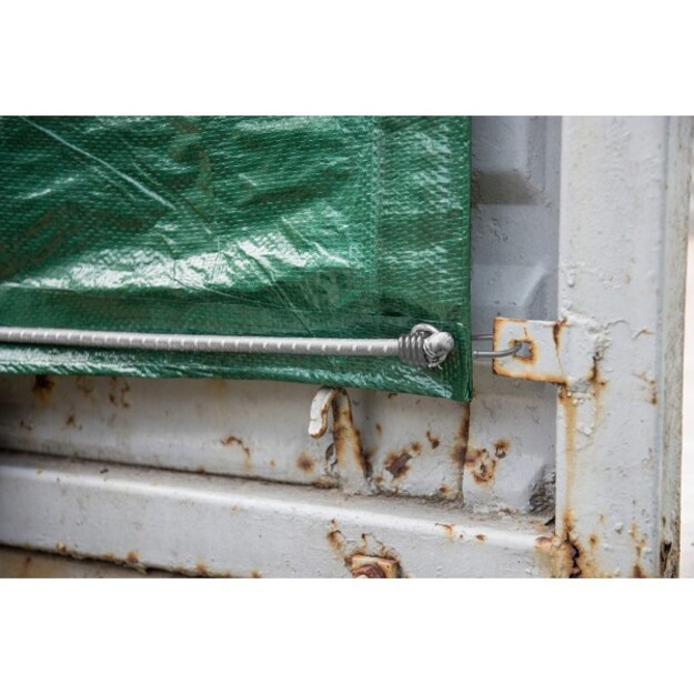 Elastīga gumija 0,6x40 cm PVC āķis melns