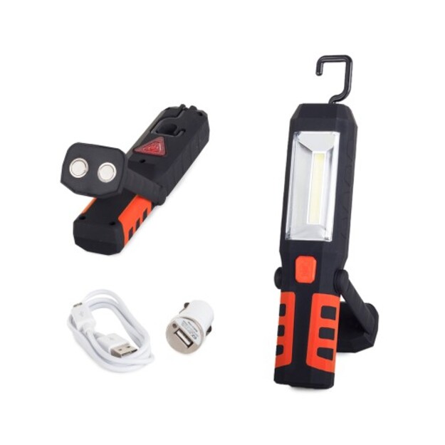 Rechargeable portable lamp LED COB 3x1