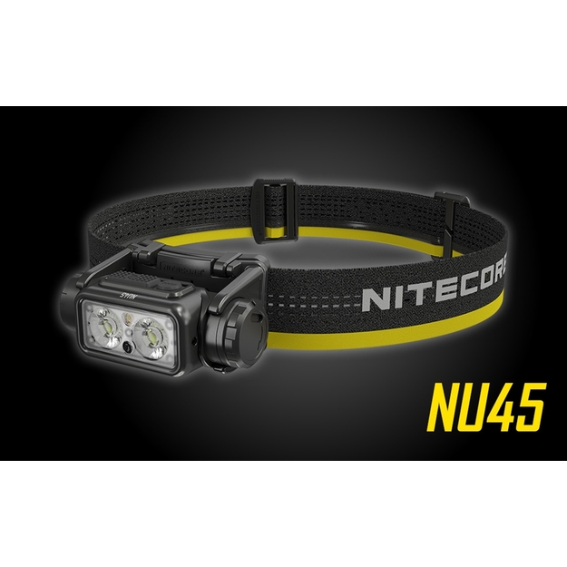 Nitecore NU45 lukturītis 1700lm, 3 gaismas avoti