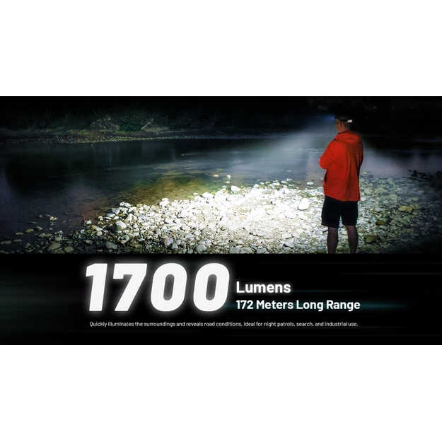 Nitecore NU45 lukturītis 1700lm, 3 gaismas avoti