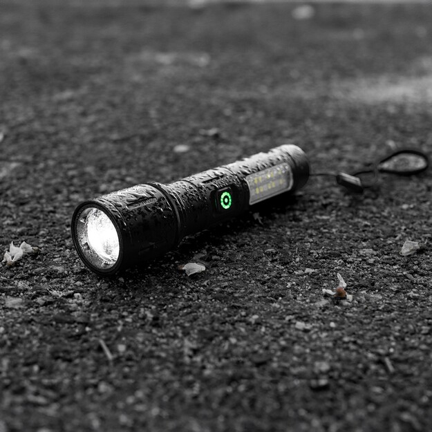 Vayox uzlādējams taktiskais lukturis 260lm 5W LED + SMD VA0181