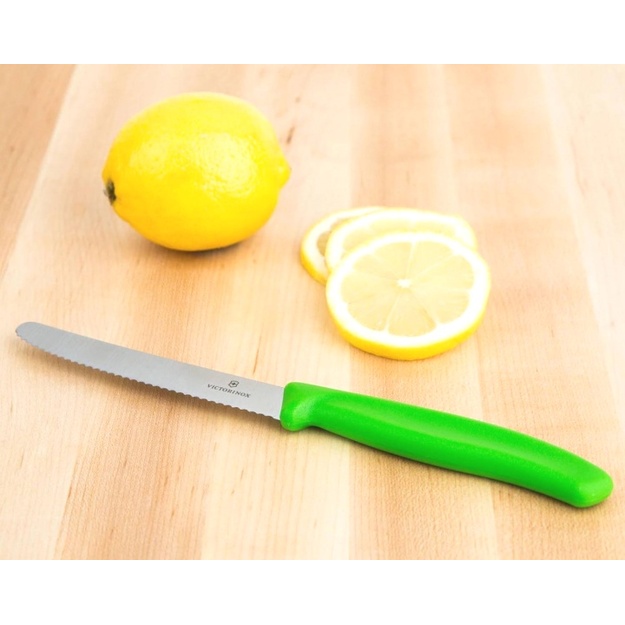 Victorinox Swiss Classic tomātu un galda nazis 11 cm Zaļ&scaron; 6.7836.L114