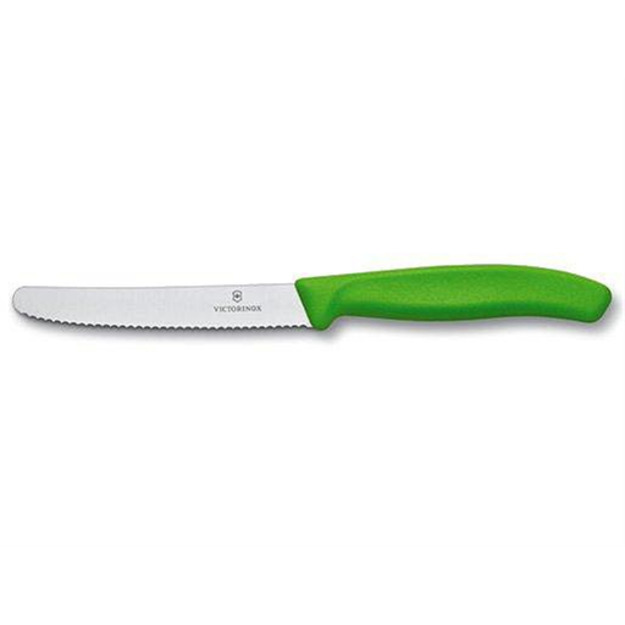 Victorinox Swiss Classic tomato and table knife 11 cm Green 6.7836.L114