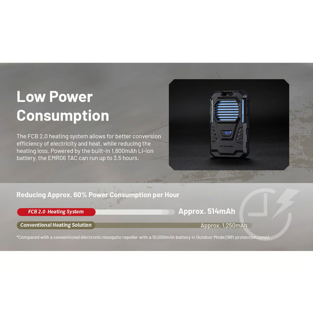 Nitecore EMR06 TAC - moskītu atbaidī&scaron;anas līdzeklis