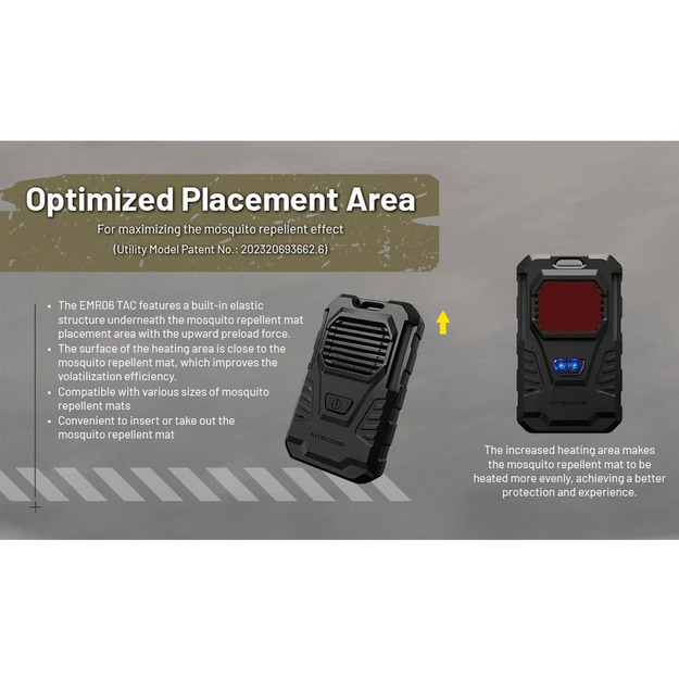 Nitecore EMR06 TAC - moskītu atbaidī&scaron;anas līdzeklis