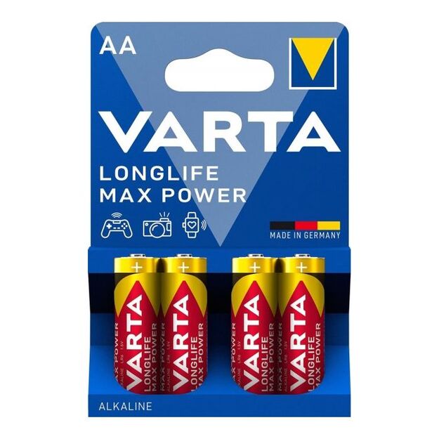 Alkaline cells AA Longlife Max Power (4pcs) VARTA 4706