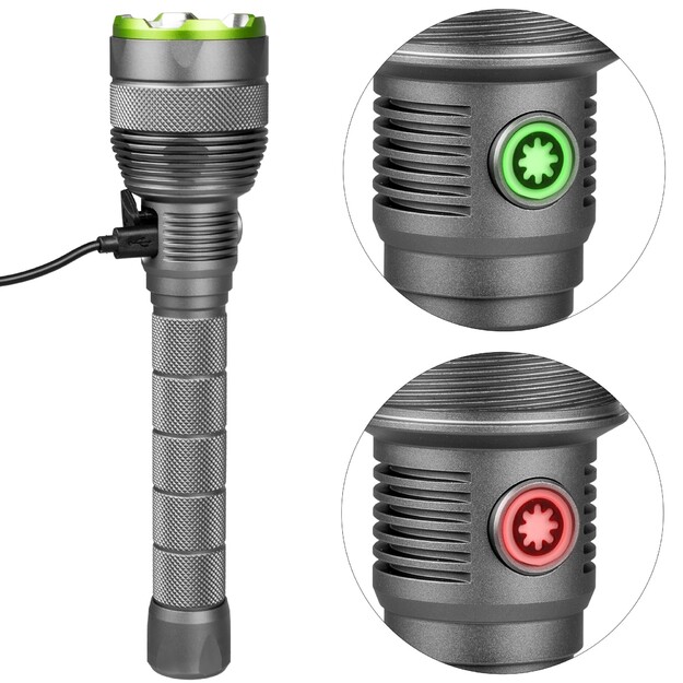 Vayox rokas lodlampa 10000lm COB LED 2600mAh IPX7 VA0254