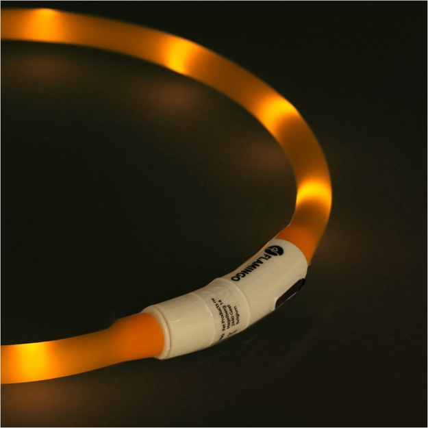 Flamingo Nera Gaismas kaklasiksna suņiem