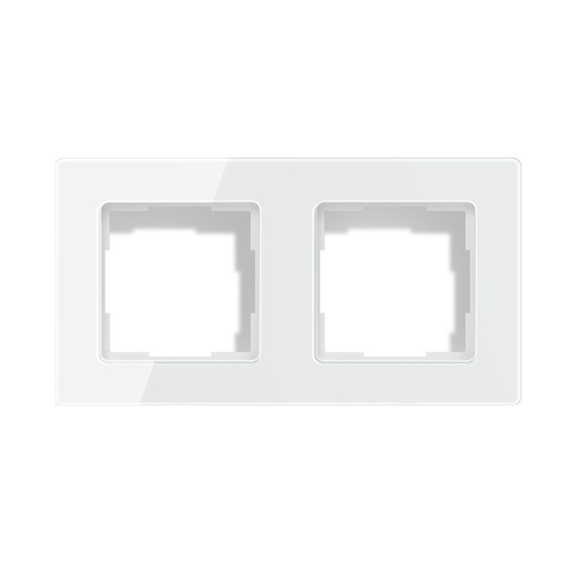Avatto 2 Socket TS20 light switch frame (white)