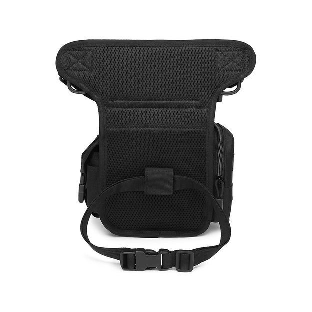 Taktiskā kājas soma, melns