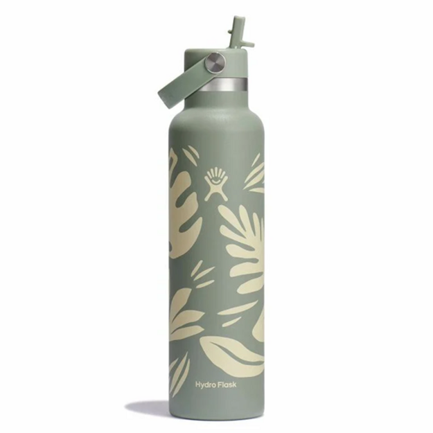 Hydro Flask Standard Flex salmiņa vāciņa ceļojumu pudele ar salmiņu 621 ml Botanical Bliss Agave S21CFS377P