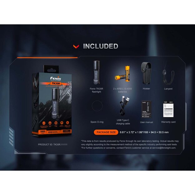 Fenix TK35R LED Flashlight