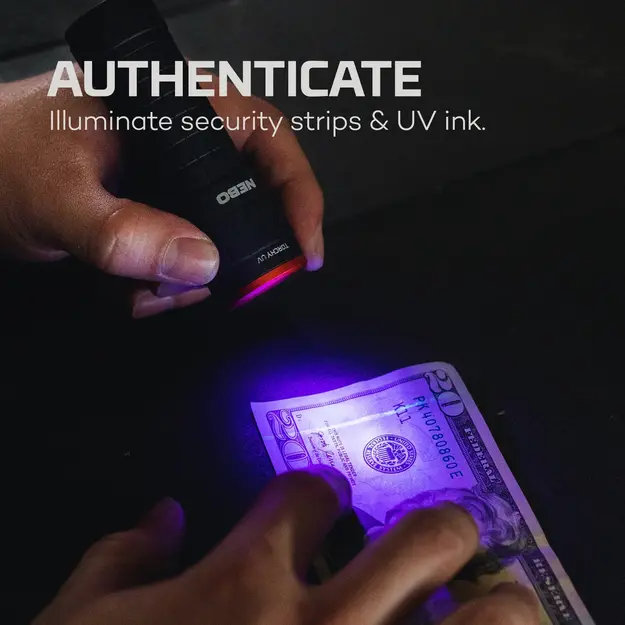 NEBO Torchy UV lukturis 3xAAA