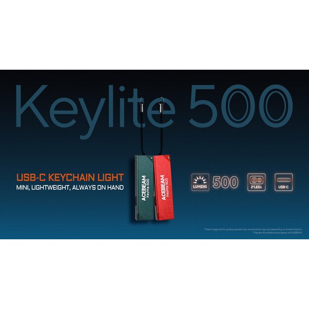 Acebeam Keylite 500 USB-C Black Flashlight