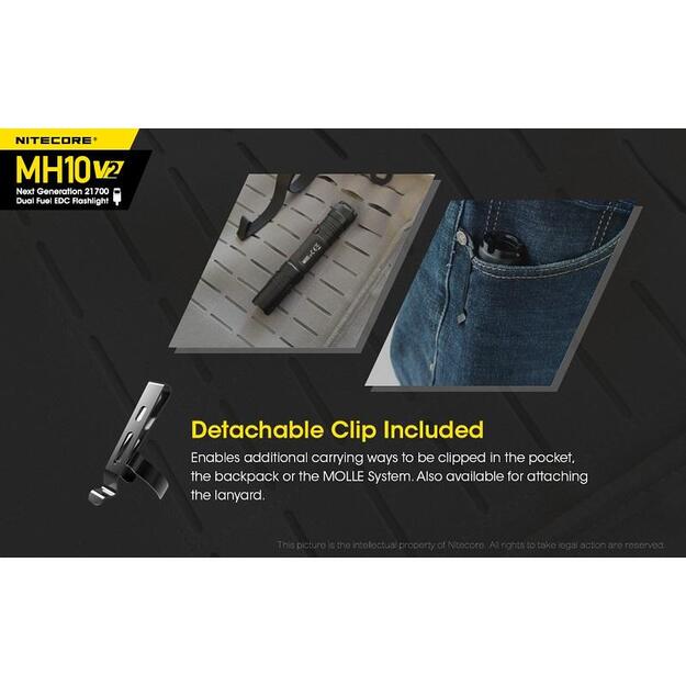 Nitecore MH10 V2 - 1200lm lukturis