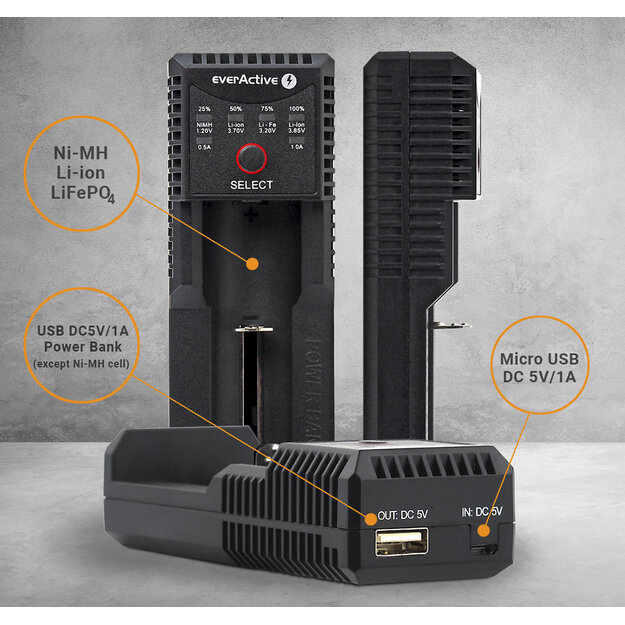 Universalus įkroviklis UC-100 everActive