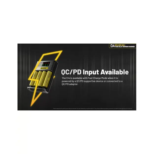 Nitecore Ci4 četru kanālu lādētājs