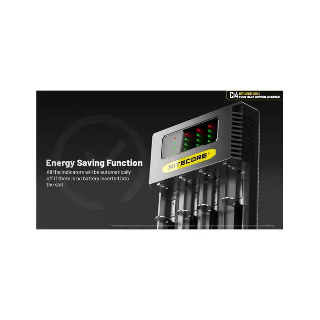 Nitecore Ci4 četru kanālu lādētājs