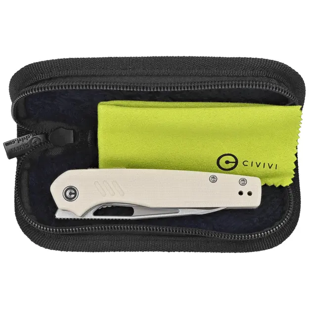 Civivi Guile nazis Ivory G10, Satin 14C28N, autors &Scaron;ons A&scaron;mors (Shawn Ashmore) (C24062B-3)