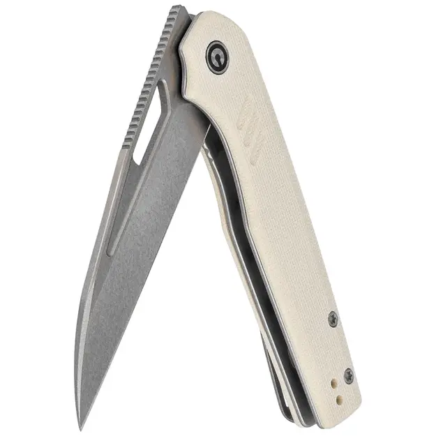 Civivi Guile nazis Ivory G10, Satin 14C28N, autors &Scaron;ons A&scaron;mors (Shawn Ashmore) (C24062B-3)