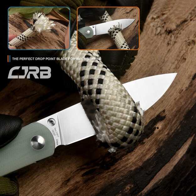 CJRB Cutlery Ria folding knife Nature Green J1917-NTG