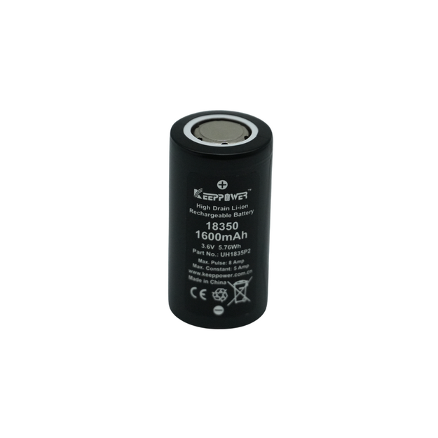 KEEPPOWER IMR18350 akumulators 1600mAh litija jonu UH1835P2 (1 gab.)