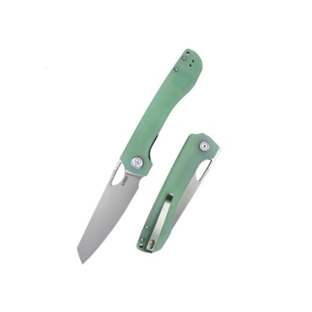 Складной нож Kubey Elang G10, Beadblasted AUS-10 от Sebastian Irawan (KU365C) ​​Jade