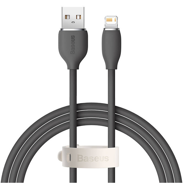 Baseus Jelly  cable USB to Lightning, 2,4A, 1,2m (black)