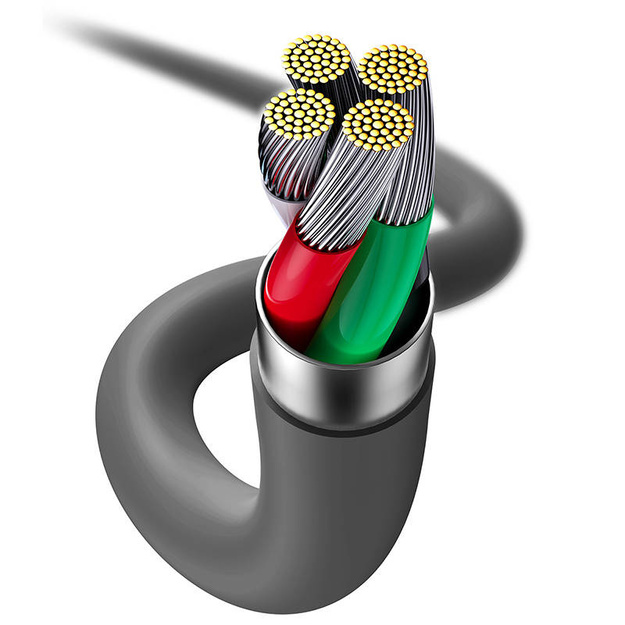 Baseus Jelly  cable USB to Lightning, 2,4A, 1,2m (black)