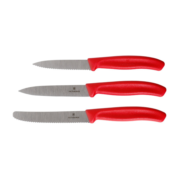 Victorinox Swiss Classic 3-piece paring knife set Red 6.7111.34C1