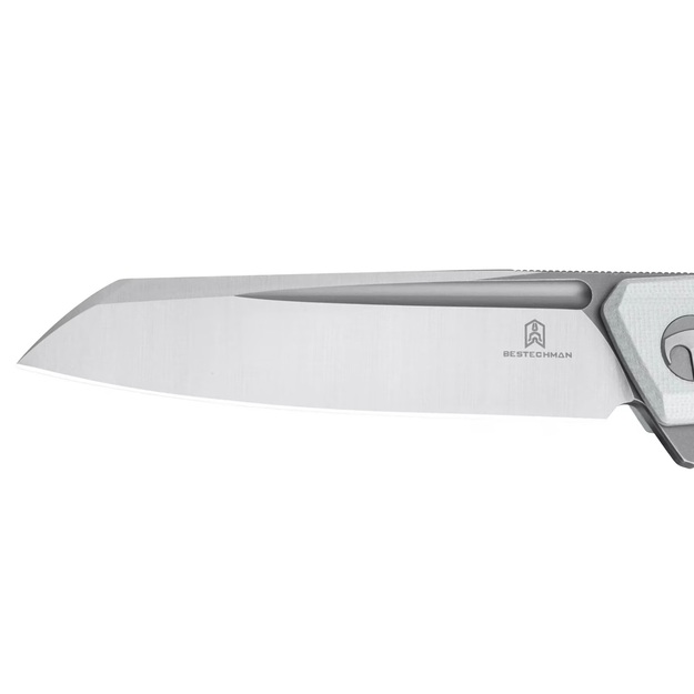 Bestech Dundee Sheepsfoot folding knife Satin PVD G10 White (BMK09C)