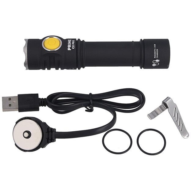Armytek Prime C2 Pro Magnet USB lukturis, warm white