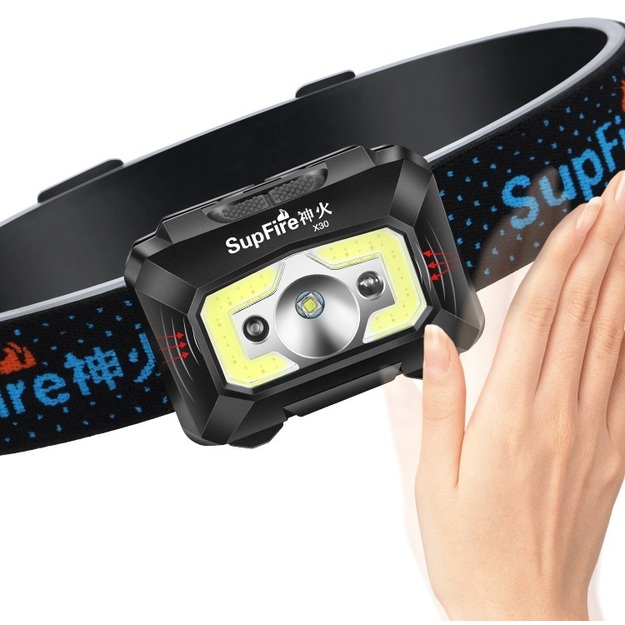 Supfire X30 lukturis ar sensoru, 500lm, 130m