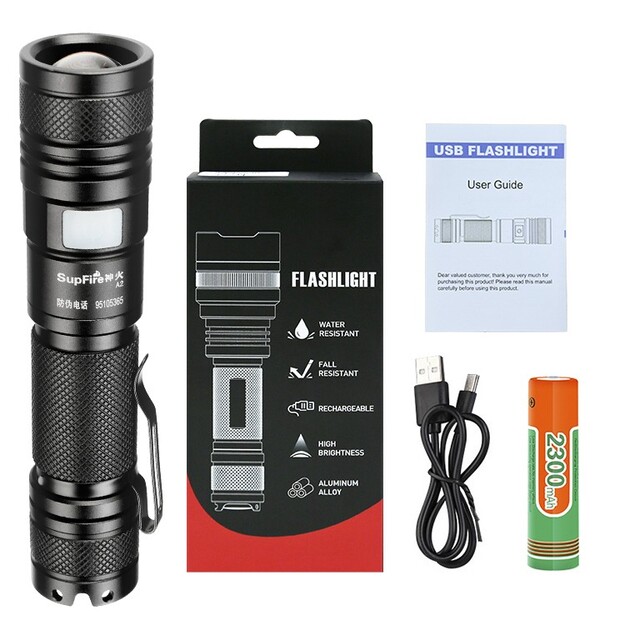 SupFire A2 flashlight