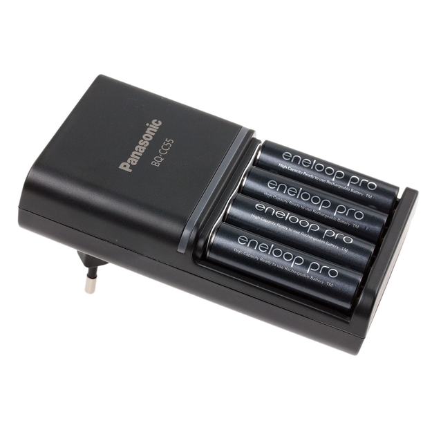 Eneloop BQ-CC55 charger + 4 pcs batteries Eneloop PRO 2550mAh AA