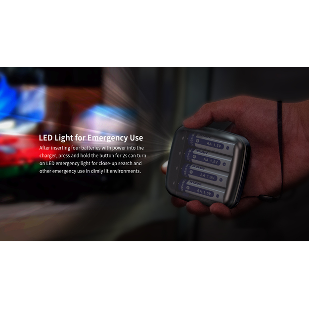 Xtar BC4 lādētājs NiMH un Li-ion AA, AAA baterijām