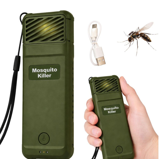 Portatīvais USB uzlādējamais odu atbaidītājs, zaļ&scaron;