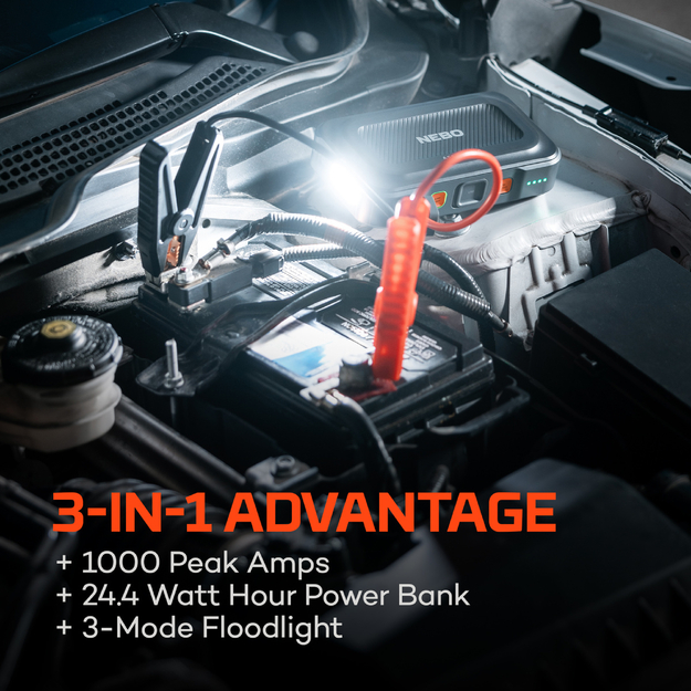 NEBO Jumpstarter Assist 1000XP 12V 1000A Jump Starter and Flashlight