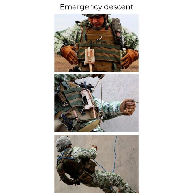 Parakorda aproce EDCX Fish Army Green, M izmērs
