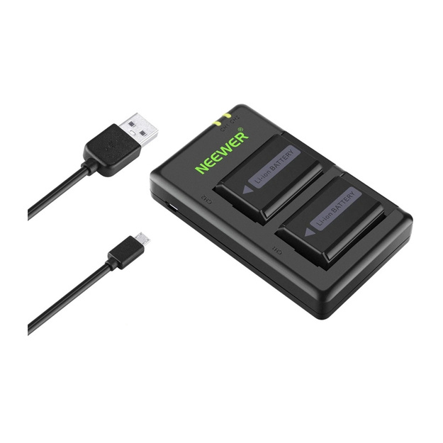 Set of 2 Sony replacement batteries and a NEEWER NP-FW50 charger