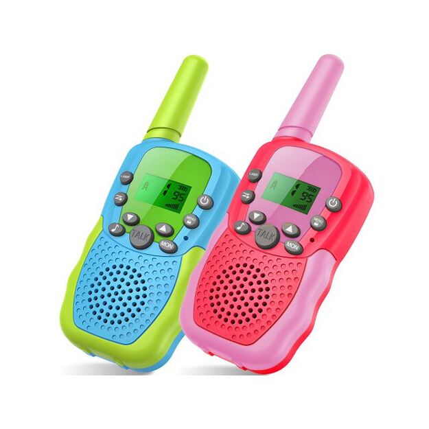 Kids Walkie-Talkie Set (2 Pieces) with Built-in Flashlight